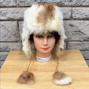 Alpaca Wool Fur Trapper Hat with Ear Flaps